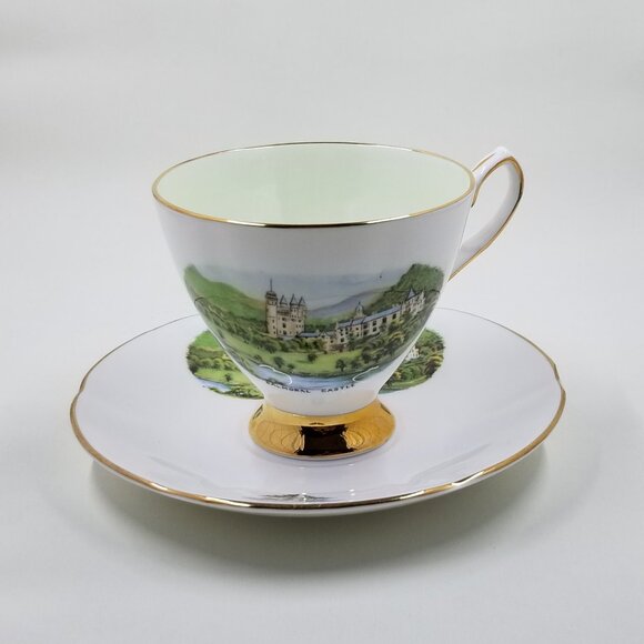 [CLARE] "Balmoral Castle" Fine Bone China (Stockwell, China Bazaar, Glasgow) - Picture 1 of 1